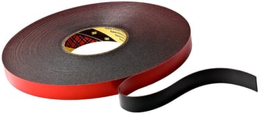 Sterke Dubbelzijdige Acrylaat Plakband - 19mm x 33m - Zwart - 4 stuks