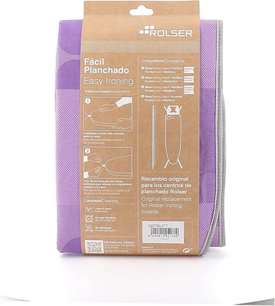 Strijkplankhoes Katoen Maat S 120x42 cm Universele Pasvorm met Trekkoord