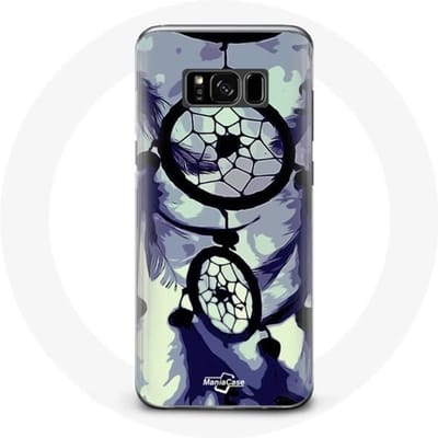 Coque pour Samsung Galaxy S8 Attrape Rêve violet gris et Noir