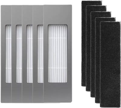 Dailygoods- HEPA-filterset 5 stuks - vervangingsfilter voor robotstofzuiger - hoge prestaties - allergieën - eenvoudig te installeren - premium materialen - Stofzuigerfilter