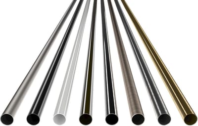Metalen Buis - Gordijnroede Staaf - Op maat Maken - Roestvrijstalen Look - 160 cm - Zilver