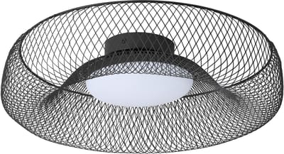 OSRAM Decor Mesh LED Plafondlamp, Zwart Metaal, 300mm, 18. 5W, 1130lm, 3000K warm wit, Ra >80