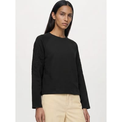 Object Objandrea re l/s o-neck emb top noo