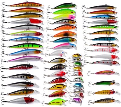 Complete Vissersset met Kunstaas en Hardbaits voor Zoet- en Zoutwater - Ideaal voor Sportvissen en Recreatief Vissen