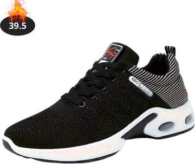 Livano Schoenen Heren - Sneakers - Comfortabel - Sportief - Casual - Volwassen - Zwart/Wit - Maat 39.5