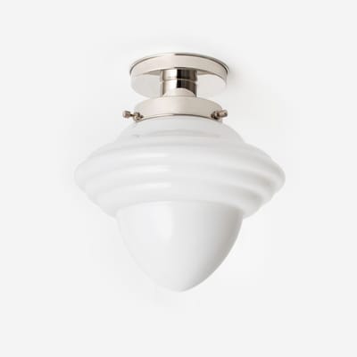 Plafonnière Acorn Medium 20's Nikkel - Art Deco Trade