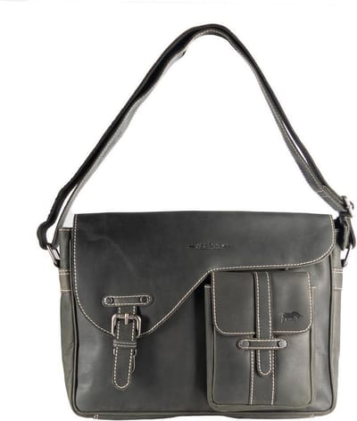 Zwarte Schoudertas Dames  – Zwarte Schoudertas Heren - Messenger Bag Leer – Postman Bag Leer
