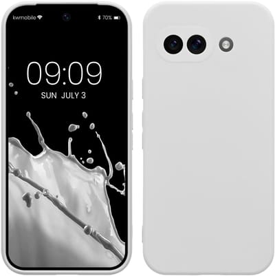 kwmobile telefoonhoesje geschikt voor Google Pixel 9a - Hoesje voor smartphone - Precisie camera uitsnede - In mat wit