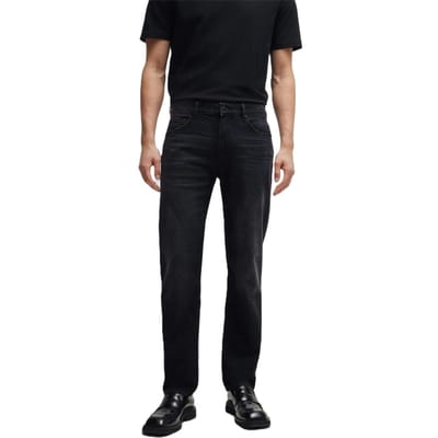 Boss Slanke herenjeans met 5 zakken (Houtskool)