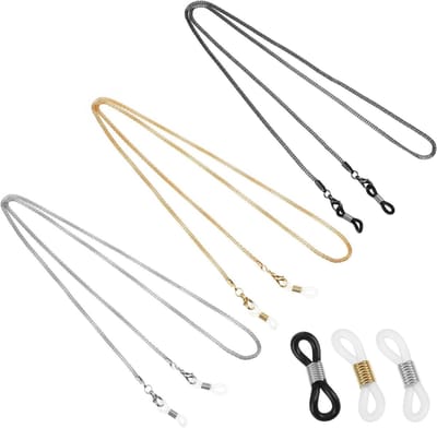 Metalen brillenkettinghouder - Zonnebrilkoord voor vrouwen - Verstelbare brillen nekband - Stijlvolle lanyard - Party accessoires