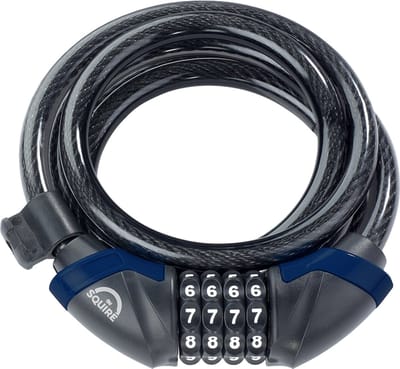 Squire Kilda Combi 12/1800 - Fietsslot - Kabelslot - Cijferslot - Sterk en veelzijdig slot - 180 cm