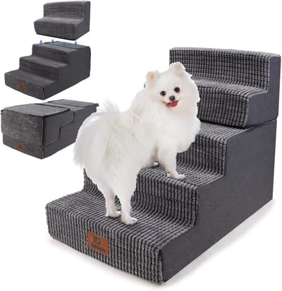 Honden trap - Huisdier treden - Ondersteuning mobiliteit - Schuim met hoge dichtheid - 76 x 40 x 57 cm