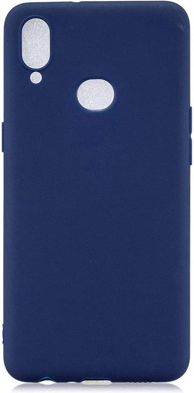 LuxeBass Hoesje geschikt voor Samsung Galaxy A10S - Anti Scratch - Siliconen hoesje - Kunststof - Soft cover - Blauw - telefoonhoes - gsm hoes - telefoonhoesje