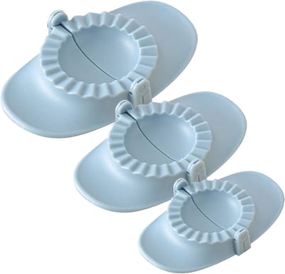 Famanu – Set van 3 kunststof dumplingvormen voor ravioli potstickers en taartdeeg