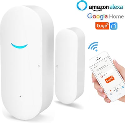 Deuralarm met App - Draadloos - 2.4GHz - Geschikt voor iPhone & Android - Makkelijk Bevestigen - Entreemelder - Deursensor - Doorgangsmelder - Alarmsysteem