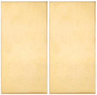 Messingen Plaat - Ongeplateerd Massief Koper - 50 x 100 mm, 1 mm Dik