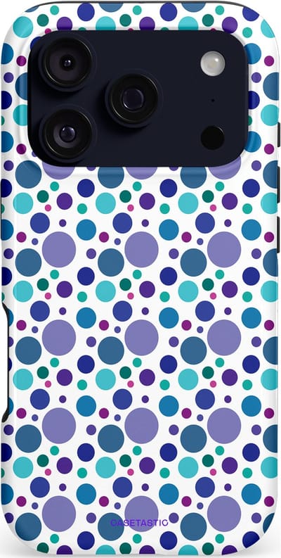 Casetastic hoesje geschikt voor Apple iPhone 17 Pro - MagSafe - Dubbellaagse bescherming - Bubble blauw - Fashion Case - Wit Lavendel Blauw Mintgroen