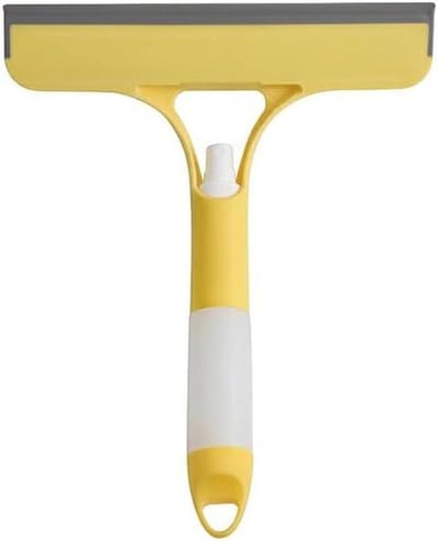 Glastrekker - Raamwisser - Streeploos Reinigen - Dubbelzijdig Ontwerp - 25.7 cm - Geel
