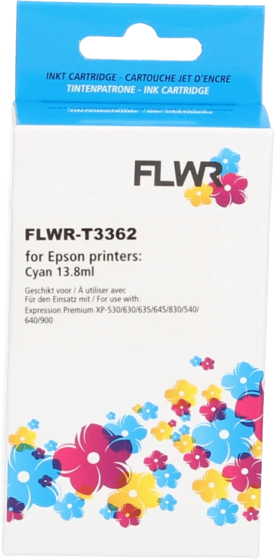 FLWR - Cartridges / Epson 33XL (T3362) / cyaan / Geschikt voor Epson