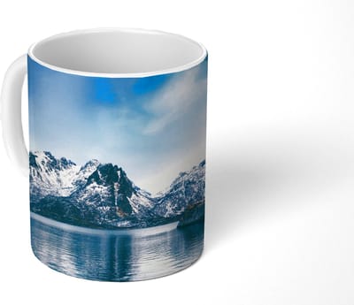 Mok - Koffiemok - Water - Bergen - Natuur - Mokken - 350 ML - Beker - Koffiemokken - Theemok