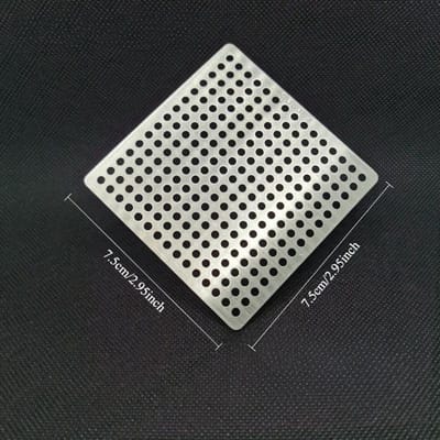 Doucheputje Afdekking Onderdelen 304 Roestvrij Staal Vergiet Badkamer Gereedschap Vloerputje Pad Vierkante Afdekking Haarfilter Gootsteen Zeef 7.5cm zilver