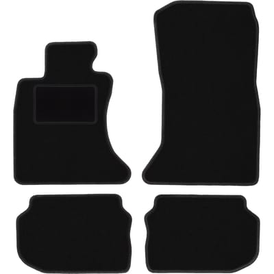 Zwarte velours vloermatten voor: BMW 5 F10 xDrive sedan (2010-2013)