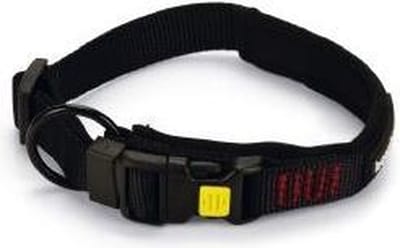 Beeztees Parinca Hondenhalsband Nylon - Zwart 40-45 cm x 20 mm