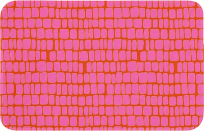 Badmat 80x50 cm - Antislip - Organisch - Raster - Roze - Badmatten voor badkamer - Badkamermat - Douchemat - Badkamer mat