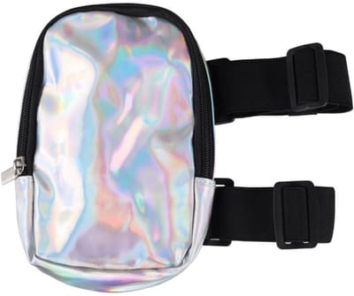 longziming -Holografische Dijtas - Reflecterende Beenbuidel - Outdoor Heuptas - Verstelbare Pasvorm - Waterdichte Bescherming - Lichtgewicht Design - Ideale Reisaccessoire - 1 Stuk