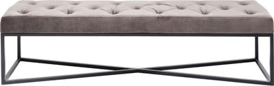 Kare Bank Crossover Grey Black 150x40cm