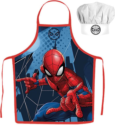 Spiderman Kokssetje Muts en Schort