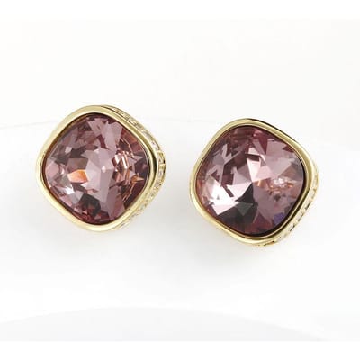 Dames Licht Luxe Design Elegante Geometrische Vierkante Zirkonia Oorbellen Modieuze En Veelzijdige Niche Design Oorbellen gray