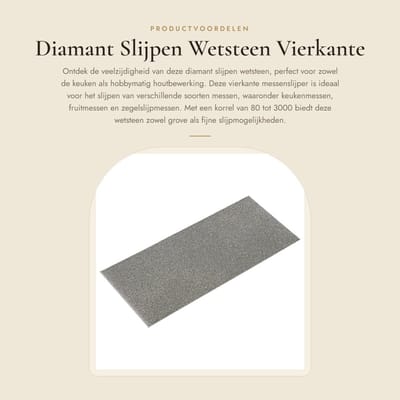 Dailygoods- Diamantplaat Fijn Slijpen - Slijpsteen voor Messen