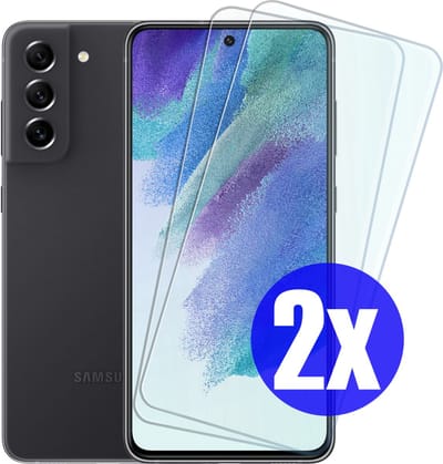Screenprotector geschikt voor Samsung S21 FE (Fan Edition) - Gehard Glas - Tempered Glass Armor Screen Cover - 2 Stuks