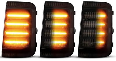 Knipperlichten set Fiat Ducato, Citroen, Peugeot, Dynamisch LED Smoke Black uitvoering
