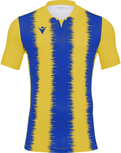 Macron Miram Shirt Korte Mouw Heren - Royal / Geel | Maat: L