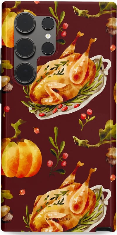 Casetastic Hoesje Geschikt voor Samsung S24 Ultra - Stijlvolle Beschermende Duo-layer Case - Overvloed