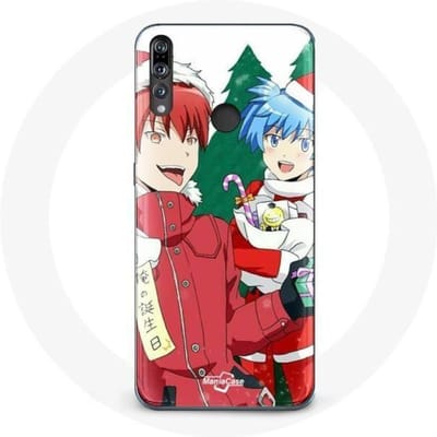 Coque pour Huawei P30 Lite Karma et Nagisa Assassination Classroom Anime Christmas day