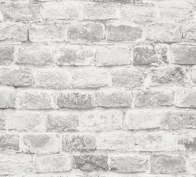 OUDE BAKSTENEN BEHANG | industrieel - Grijs Grijs Wit - A.S. Création Elements 2