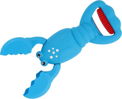 Zandschep Kreeft Met Klauwen 34 Cm Blauw - zandgrijper - kinderschep - zandhapper