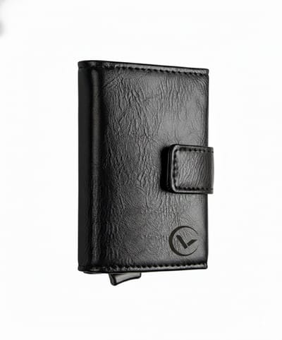 VEXON Aetas - Wallet Pro - Premium Wallet Classic - Pasjeshouder Zwart - Kaarthouder - Met Rits - 10 Pasjes, Briefgeld en Muntgeld - RFID Creditcardhouder - Mannen en Vrouwen Portemonnee - Uitschuifbaar - Zwart