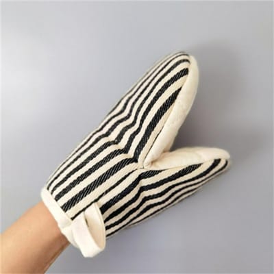 Huishoudelijke Geïsoleerde Handschoenen Magnetron Anti-broei Handschoenen Verdikken Gestreept Bakken Hittebestendige Handschoenen Keukengereedschap