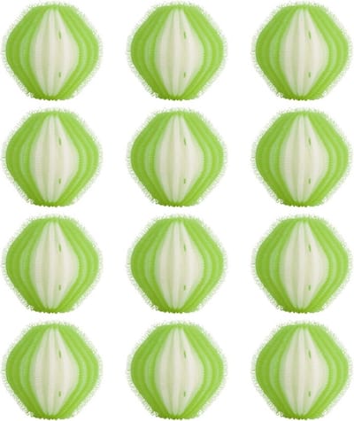 Wasballen - Pluisverwijderaars - Dierenharen Verwijderen - Herbruikbaar Nylon - 12 stuks - Groen