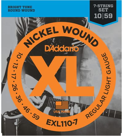 D'Addario EXL110-7 Elektrische Gitaarsnaren 7-Snarig (10-59)