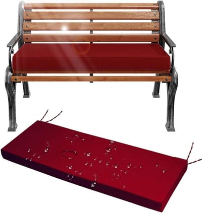 Waterdicht Bankkussen - Terraskussen Outdoor - Zitcomfort Verhoging - Afneembare Hoes - 140x43x76 cm - Bordeaux
