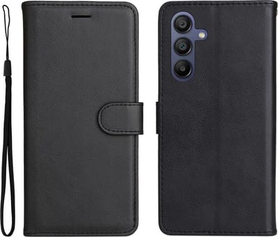 Coverup Hoesje - Geschikt voor Samsung Galaxy A17 / A26 / A16 Hoesje - Coverup Book Case - Zwart