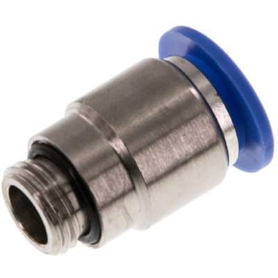 12mm x G1/4'' Messing/PA 66 Insteekfitting Buitendraad Binnenzeskant NBR [2 Stuks]