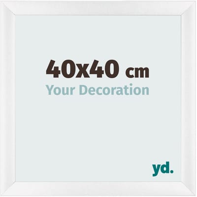 Your Decoration - Fotolijst 40x40 cm - MDF - Wit Hoogglans - Pisa