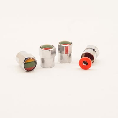 Schrader (auto) ventiel - Zilver Litouwen aluminium met afdichting