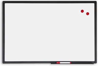 IVOL Whiteboard met zwart frame - Magnetisch - 75x100 cm